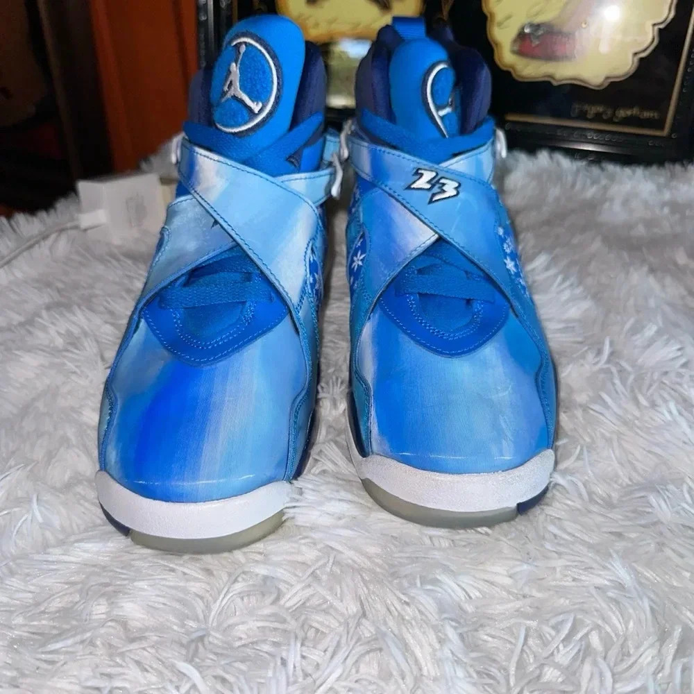 AIR JORDAN 8 Retro Snow Snowflake Blizzard size 6.5Y 8.0 Women 305368-400